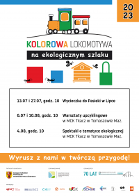 Wyruszą na ekologiczny szlak „Kolorową Lokomotywą”